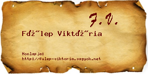 Fülep Viktória névjegykártya